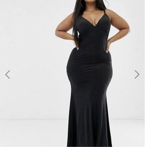 NWT Club L Fishtail Maxi Gown